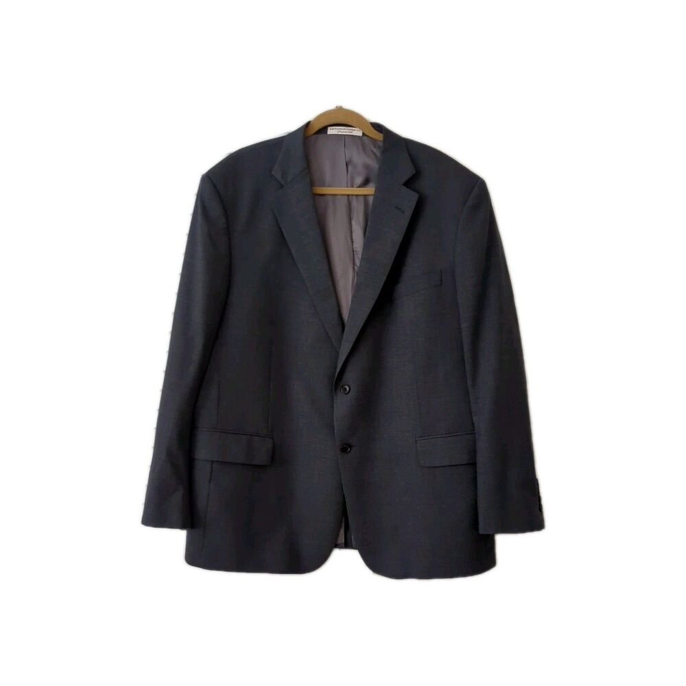 VTG Hardwick Blazer Sz 48R Made In The USA gray Blazer Sport Coat Career Office